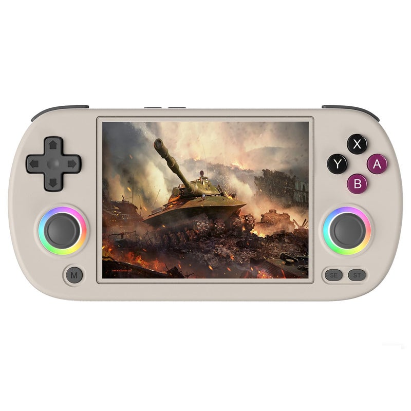 GiipGoop RG40XX H Retro Handheld Game Consoles RG40XXH Retro Gaming Console 64 TF Card Preloaded Games 5000+ Portable Gaming Console Linux 64-bit System 4.0'' IPS Screen WiFi Bluetooth HD and TV Output Gray - Image 1